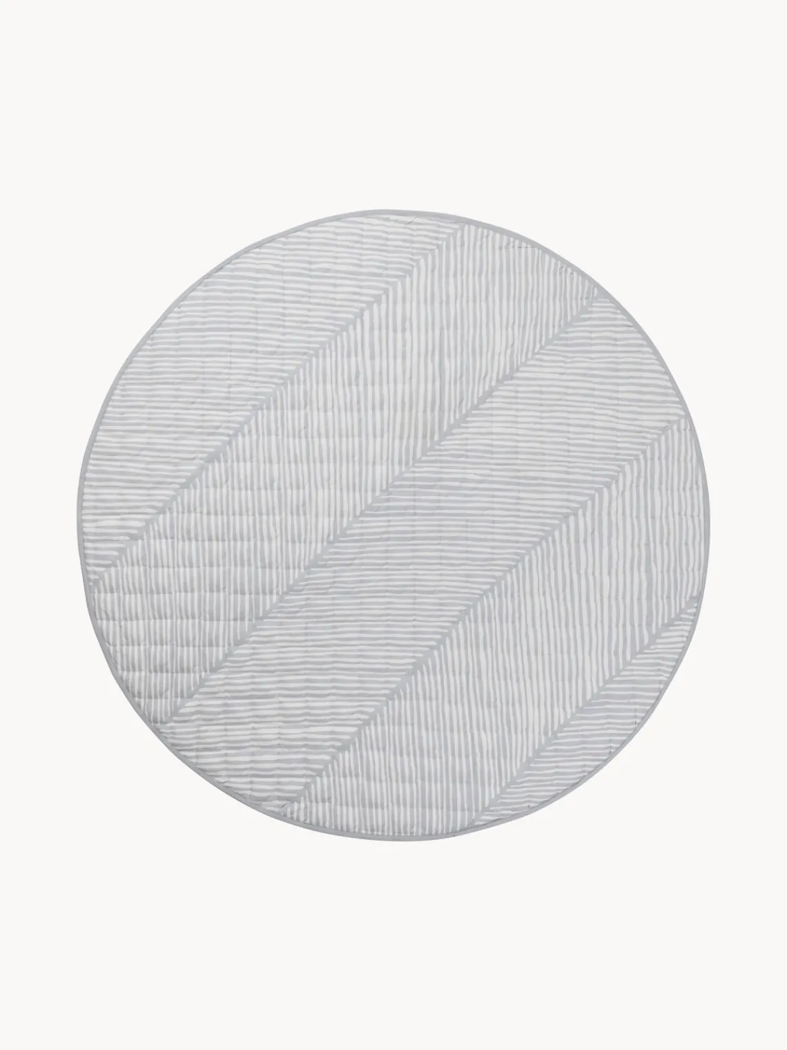 Clearance Toddlekind Tapis de jeu réversible en coton bio Jeffrey Blanc cassé, gris clair