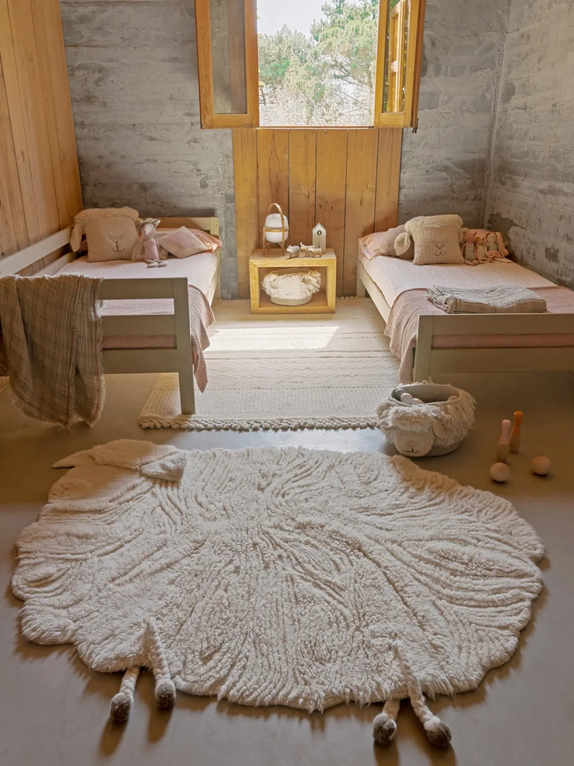 Sale Lorena Canals Tapis en laine pour enfant tissé à la main Sheep