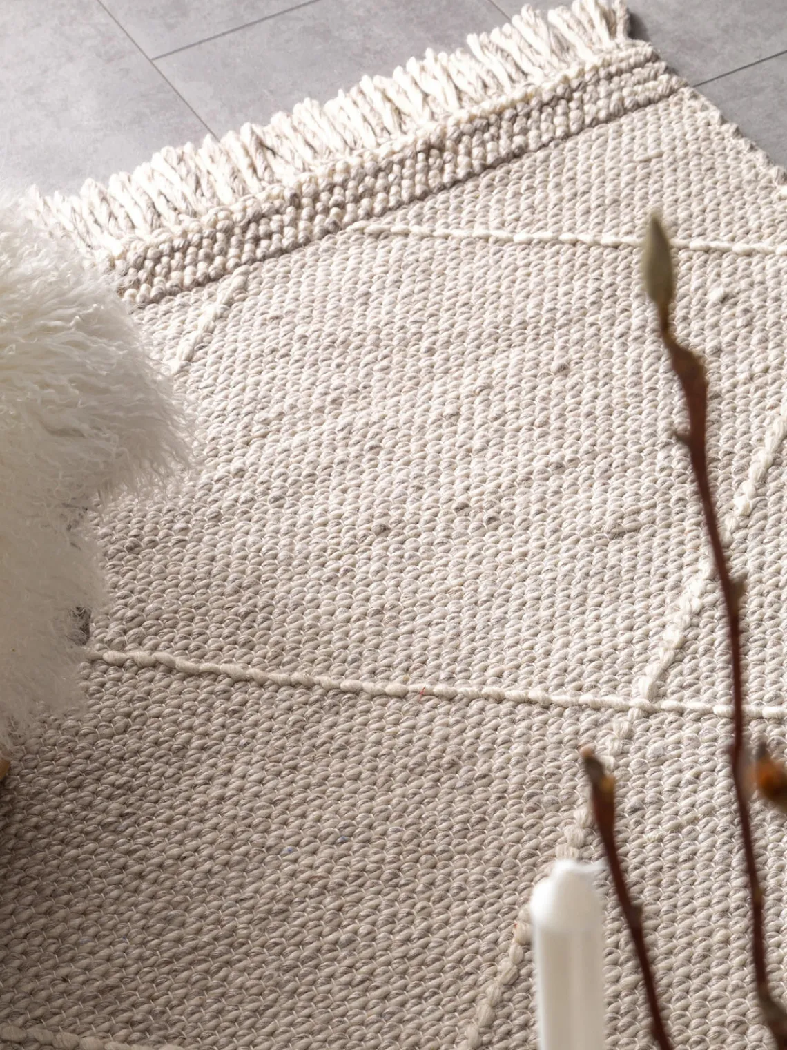 Clearance Benuta Tapis en laine tissé à la main Daphne