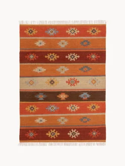 Outlet Benuta Tapis en laine tissé à la main avec franges Zohra