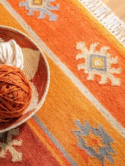 Outlet Benuta Tapis en laine tissé à la main avec franges Zohra
