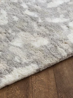 Discount Nordic Knots Tapis en laine tissé à la main Archipelago Gris clair, blanc cassé