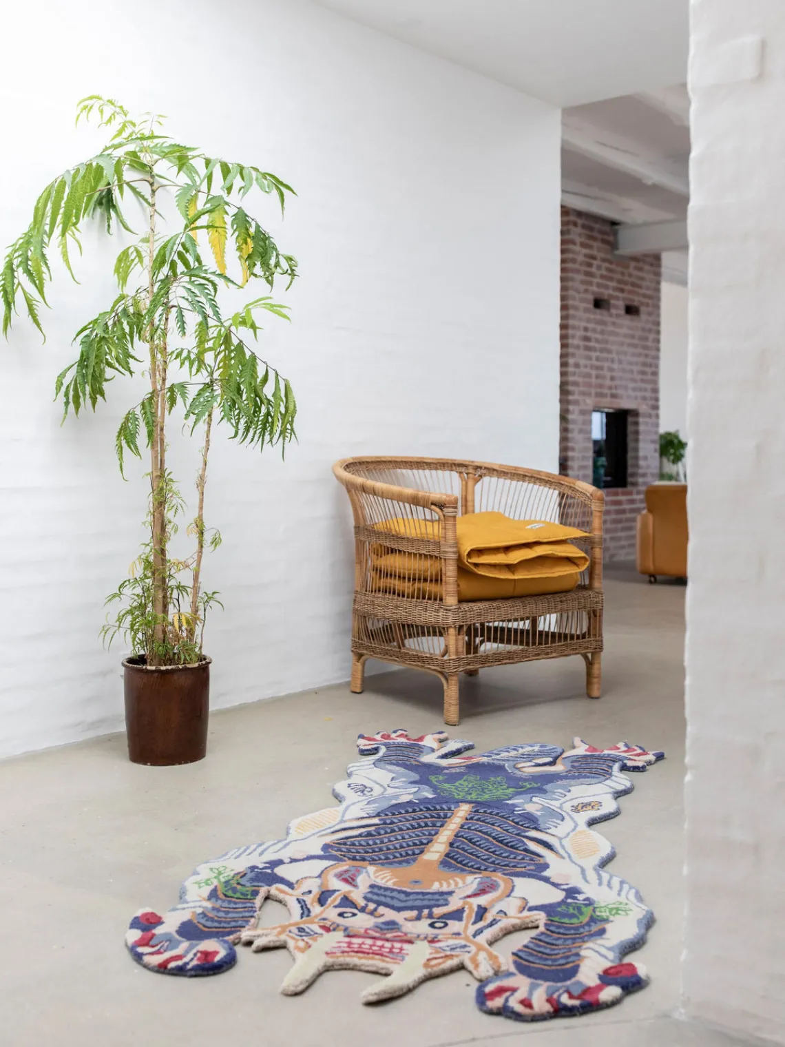 New Bongusta Tapis en laine tufté à la main Dragon