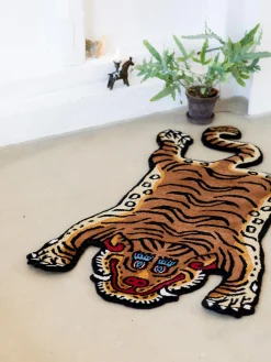 Sale Bongusta Tapis en laine tufté à la main Tiger