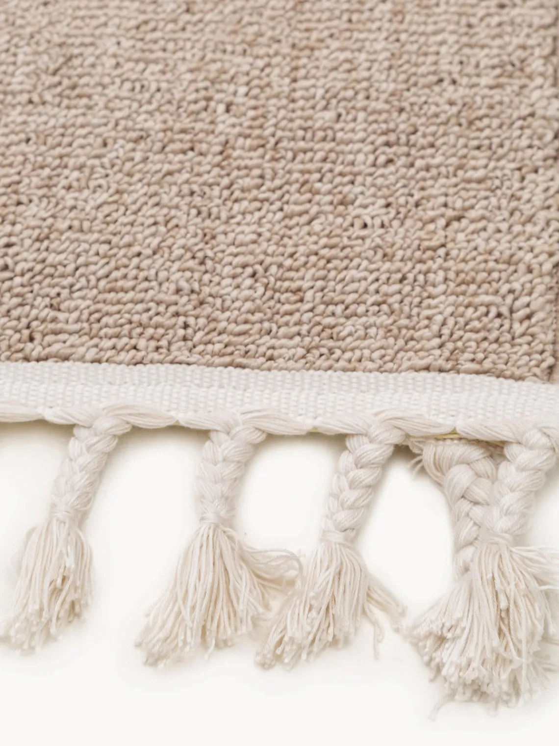 Outlet Benuta Tapis pour enfant avec pompons Momo Beige, beige clair