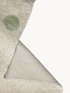 Clearance Lorena Canals Tapis pour enfant tissé à la main Hippy Dots Beige clair, vert sauge