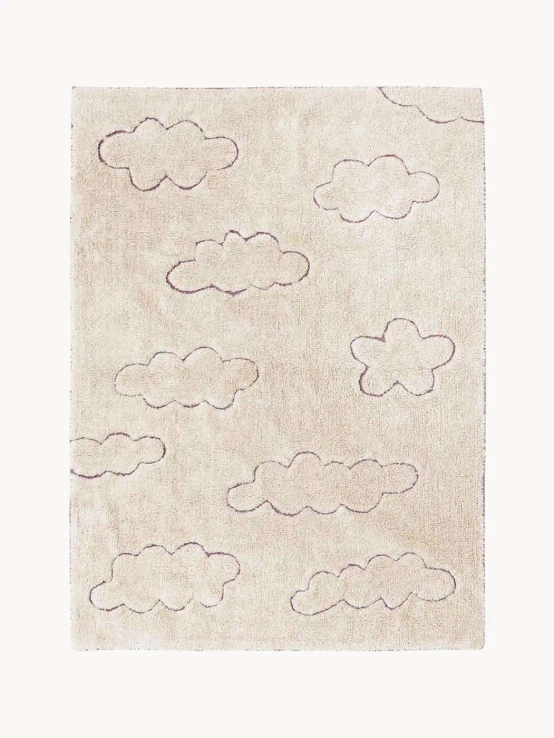 Sale Lorena Canals Tapis pour enfant tissé à la main avec effet de relief Clouds