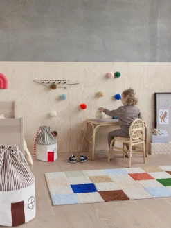 Clearance Oyoy Living Design Tapis pour enfants tissé à la main Chess, lavable