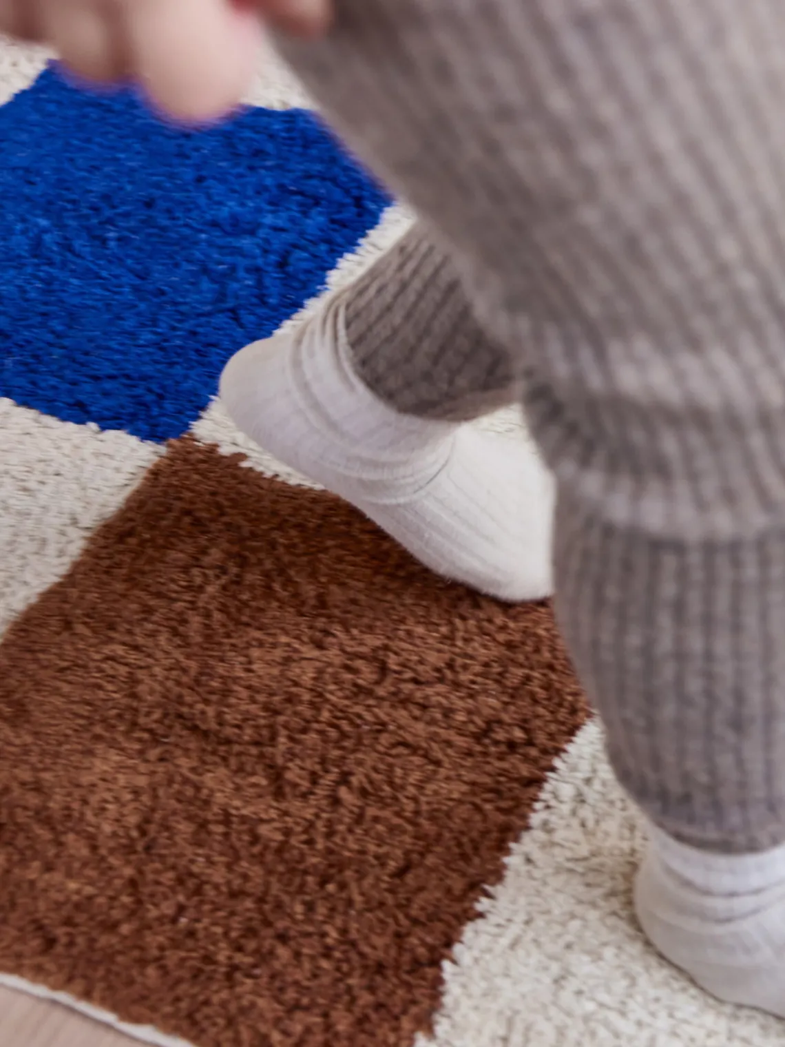 Clearance Oyoy Living Design Tapis pour enfants tissé à la main Chess, lavable