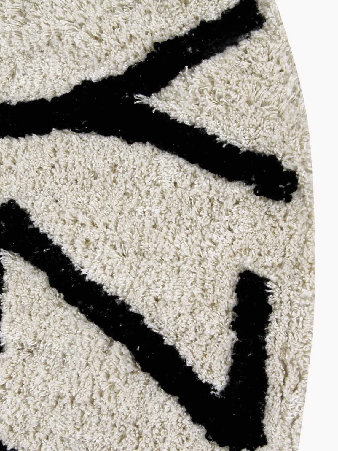 Outlet Lorena Canals Tapis rond avec lettres design ABC Beige clair, noir