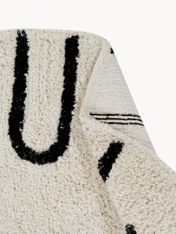 Outlet Lorena Canals Tapis rond avec lettres design ABC Beige clair, noir