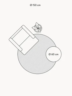 New Lorena Canals Tapis rond pour enfant avec lettres design ABC Gris-bleu