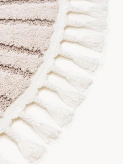 Discount Benuta Tapis rond pour enfant avec pompons Momo