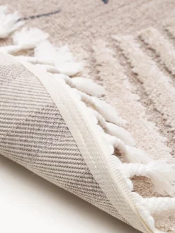 Discount Benuta Tapis rond pour enfant avec pompons Momo