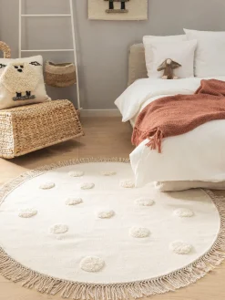 Best Benuta Tapis rond pour enfant en laine tissé à la main Carlson