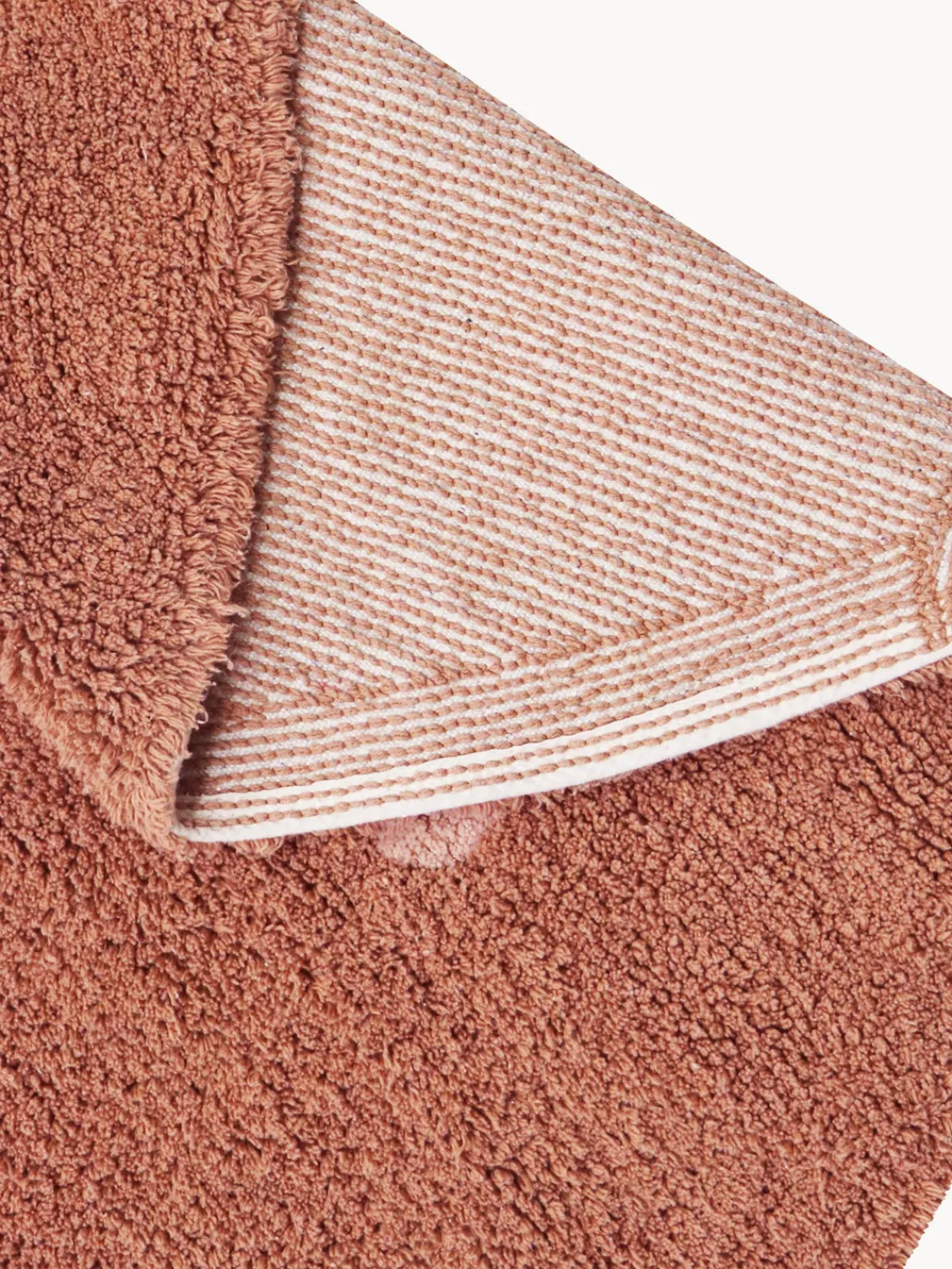 Sale Lorena Canals Tapis rond pour enfants tufté à la main Dot, lavable Terracotta, rose pâle