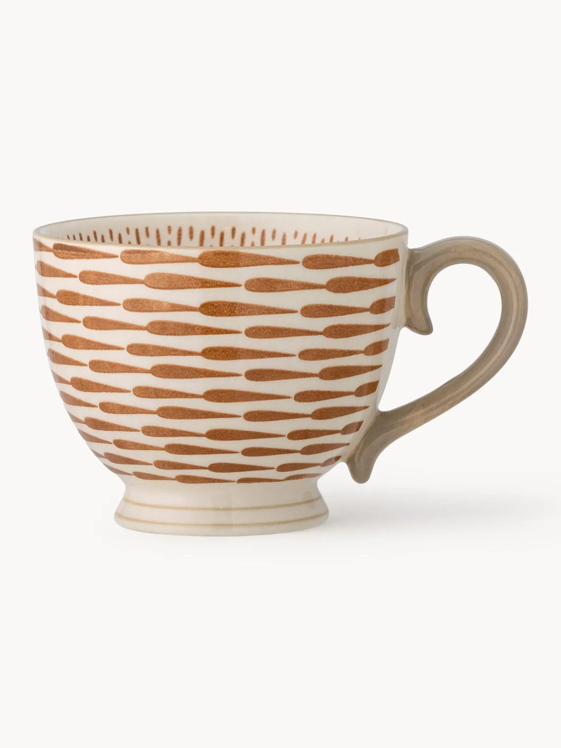 New Bloomingville Tasse artisanale Maple Brun clair, beige clair