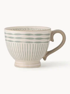 New Bloomingville Tasse artisanale Maple Vert sauge, beige clair