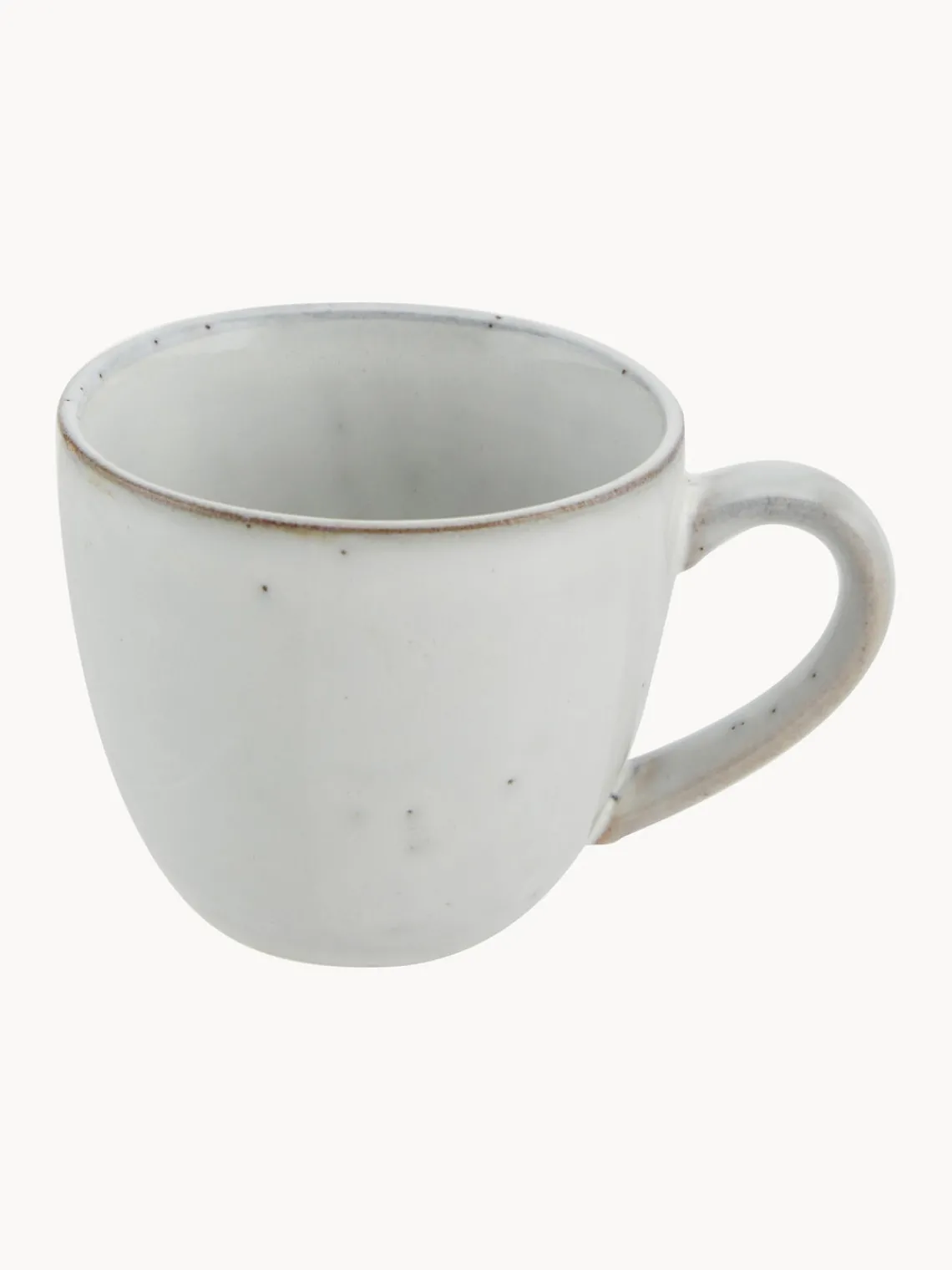 Discount Broste Copenhagen Tasse avec sous-tasse artisanale Nordic Sand Gris clair, chiné