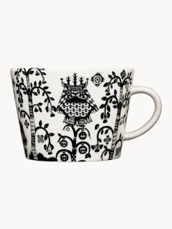 New iittala Tasse en porcelaine Taika, 200 ml Noir, blanc