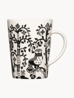 Outlet iittala Tasse en porcelaine Taika, 300 ml Noir, blanc