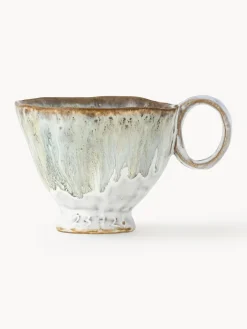 Outlet Bloomingville Tasse faite main Imogen Vert sauge, blanc, multicolore