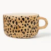 Fashion Anna + Nina Tasse peinte à la main Leopard
