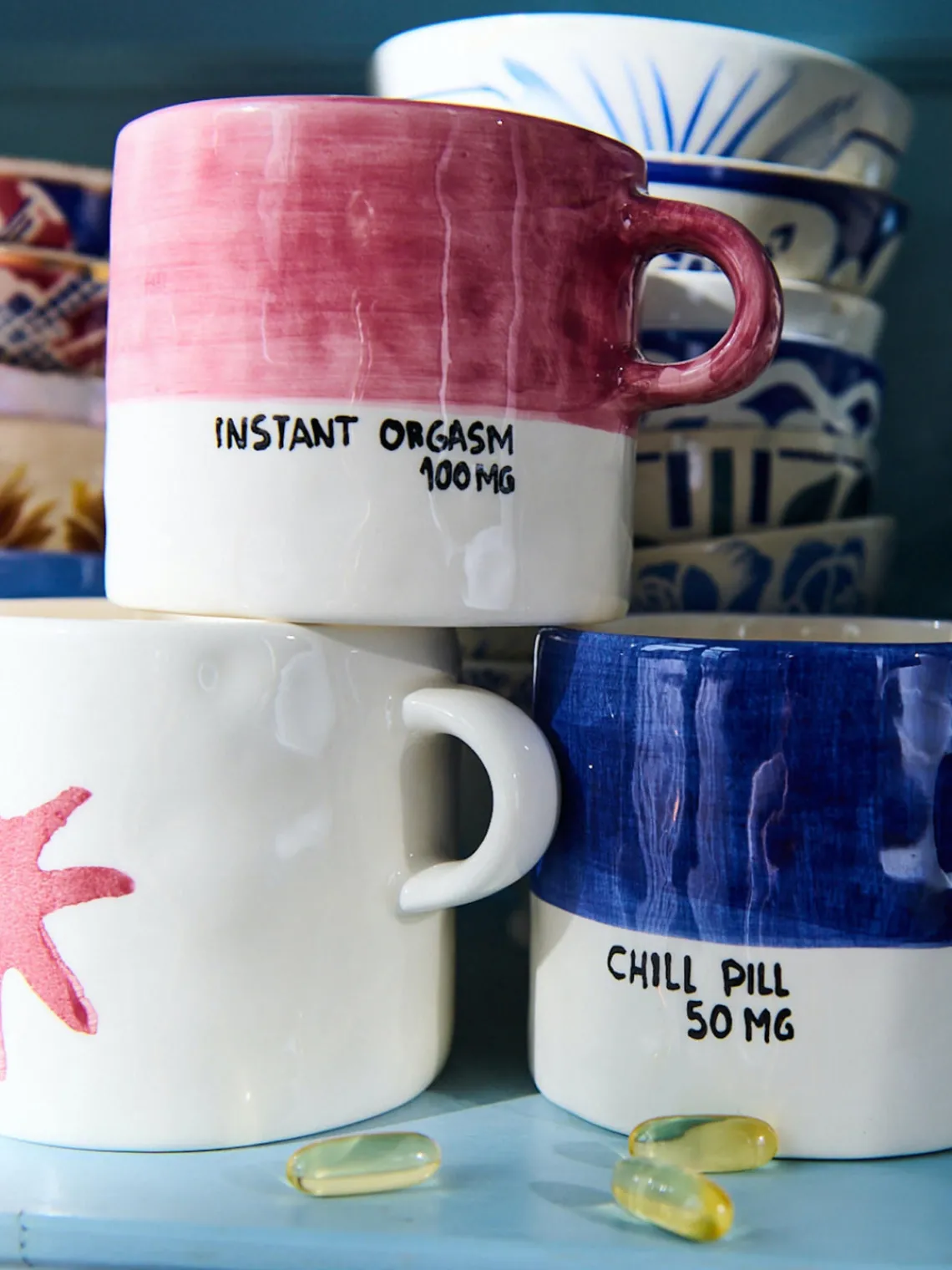 Best Anna + Nina Tasse XL peinte à la main Instant Pleasure