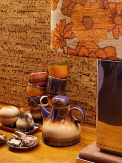 New HKLIVING Tasses à café artisanales en céramique 70's, 4 élém.