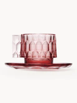 Best Kartell Tasses à café avec sous-tasses Jellies, 4 pièces Rose