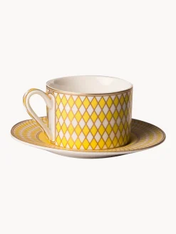 Clearance Pols Potten Tasses à café avec sous-tasses Chess, 4 élém.