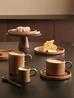 Sale ASA Selection Tasses à café émaillées Gobi, 6 pièces Taupe, brun