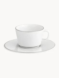 New Meissen Tasses à café XS avec sous-tasses en porcelaine Vitruv, 2 pièces