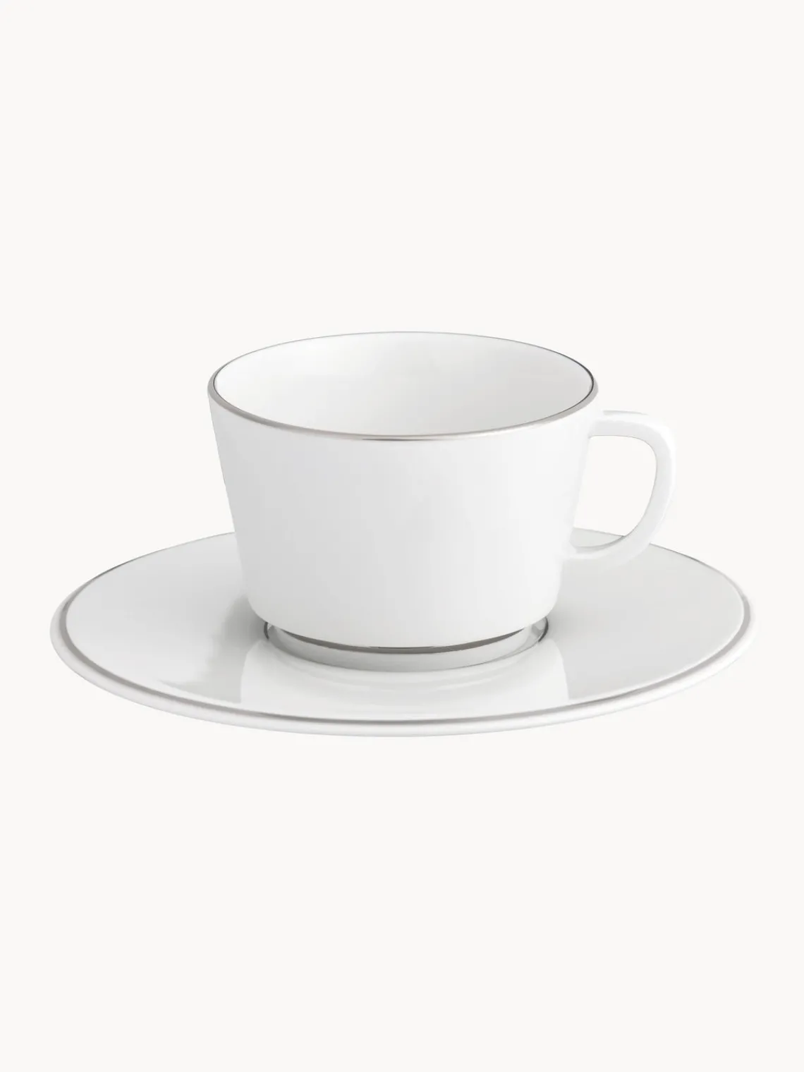 New Meissen Tasses à café XS avec sous-tasses en porcelaine Vitruv, 2 pièces