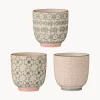 Discount Bloomingville Tasses à expresso à motifs Cécile, 3 élém.