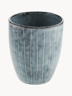 Clearance Broste Copenhagen Tasses à expresso artisanales Nordic Sea, 6 pièces Gris-bleu, chiné