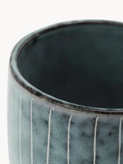 Clearance Broste Copenhagen Tasses à expresso artisanales Nordic Sea, 6 pièces Gris-bleu, chiné