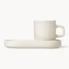 Outlet blomus Tasses à expresso avec sous-tasses Pilar, 2 pièces