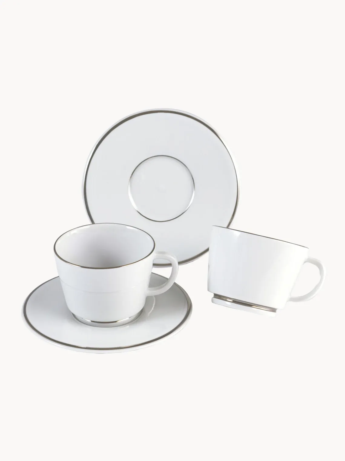 Outlet Meissen Tasses à expresso avec sous-tasses en porcelaine Vitruv, 2 pièces