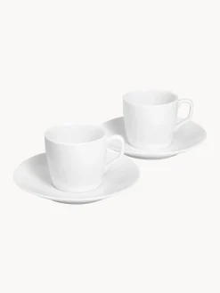 Outlet Meissen Tasses à expresso avec sous-tasses en porcelaine Cosmopolitan, 2 pièces
