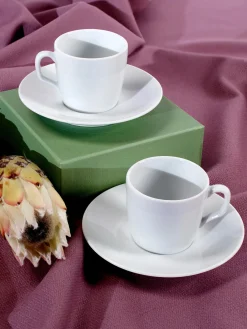 Outlet Meissen Tasses à expresso avec sous-tasses en porcelaine Cosmopolitan, 2 pièces