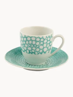 Outlet Villa D'Este Home Tivoli Tasses à expresso avec sous-tasses Marea, 6 élém.