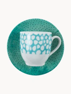 Outlet Villa D'Este Home Tivoli Tasses à expresso avec sous-tasses Marea, 6 élém.