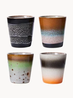 Best HKLIVING Tasses à expresso faites main en grès 70's, 4 élém.