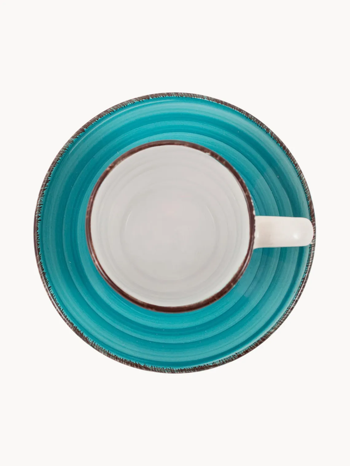 Best Villa D'Este Home Tivoli Tasses à expresso peintes à la main avec sous-tasses Baita, 6 élém. Multicolore