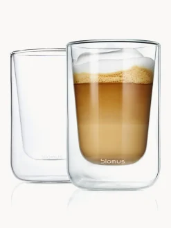 Online blomus Tasses à macchiato double paroi Nero, 2 pièces