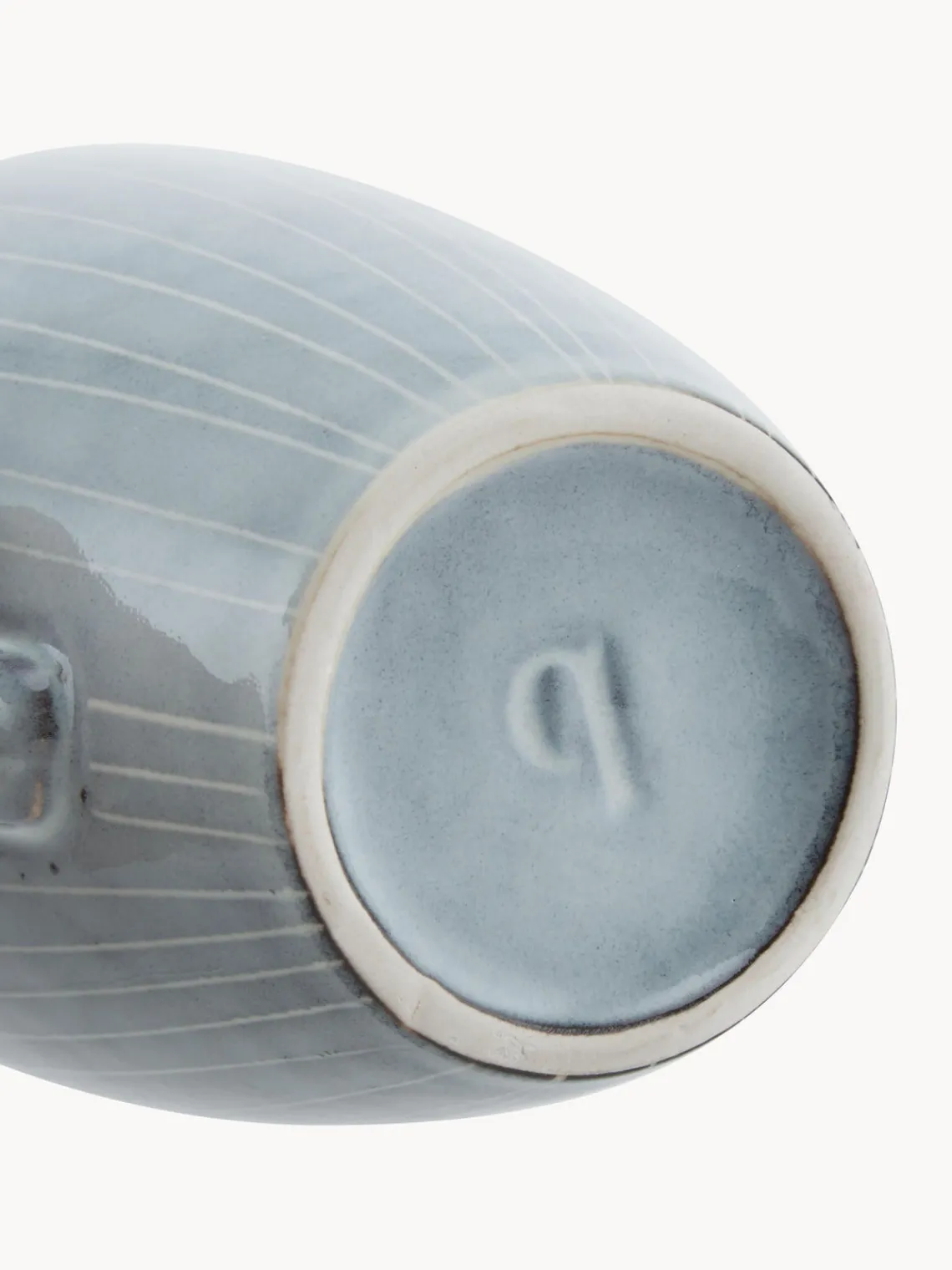 Online Broste Copenhagen Tasses à thé artisanales Nordic Sea, 400 ml, 6 pièces Gris-bleu, chiné