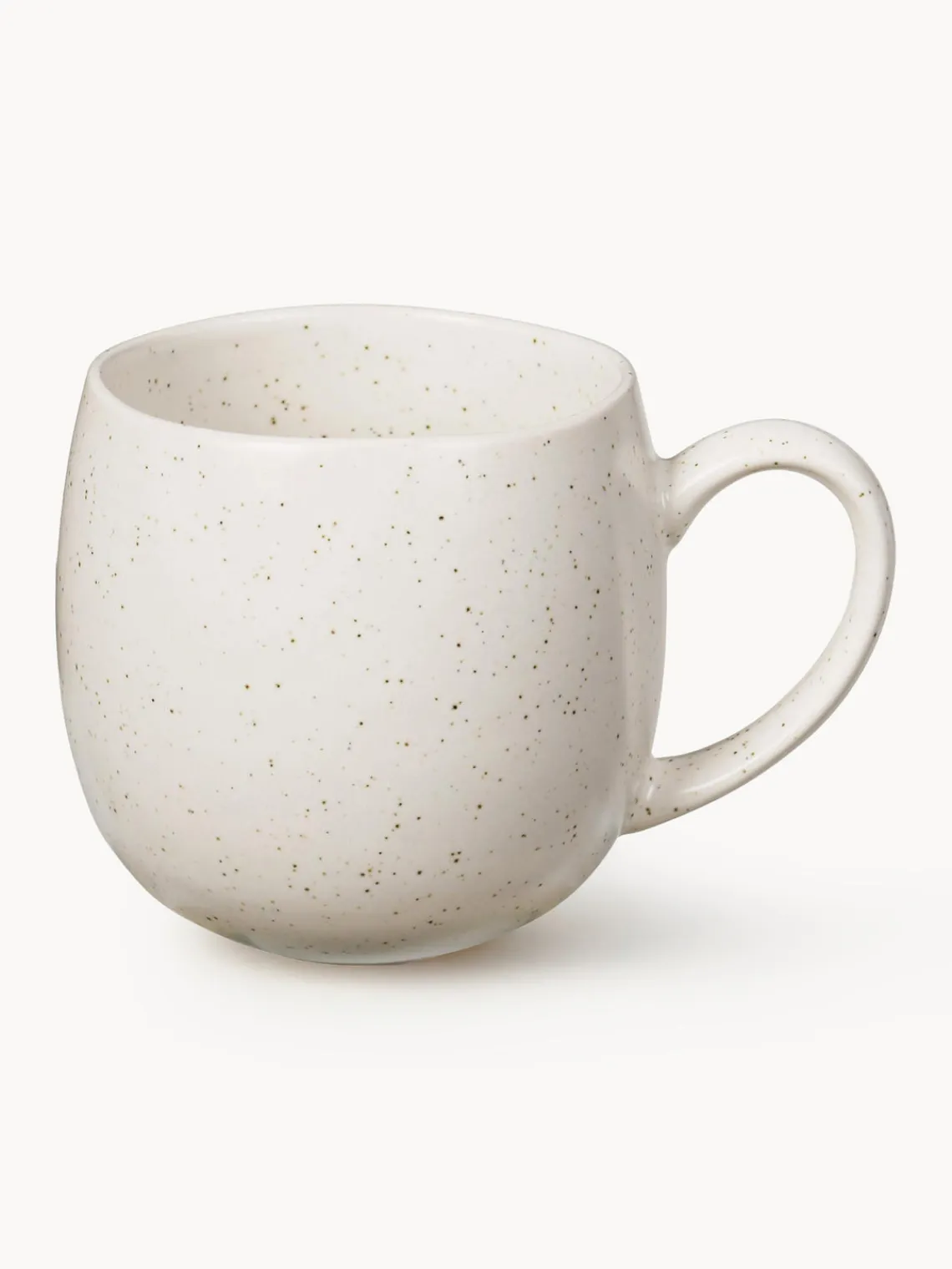 Clearance Broste Copenhagen Tasses à thé XL artisanales Nordic Vanilla, 2 pièces Blanc cassé, chiné