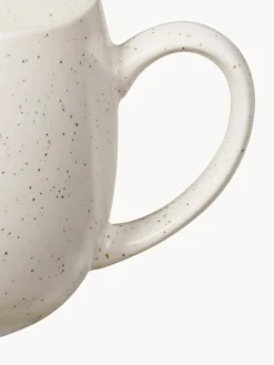 Clearance Broste Copenhagen Tasses à thé XL artisanales Nordic Vanilla, 2 pièces Blanc cassé, chiné