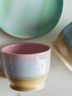 Sale Bloomingville Tasses artisanales avec émail réactif, 4 pièces